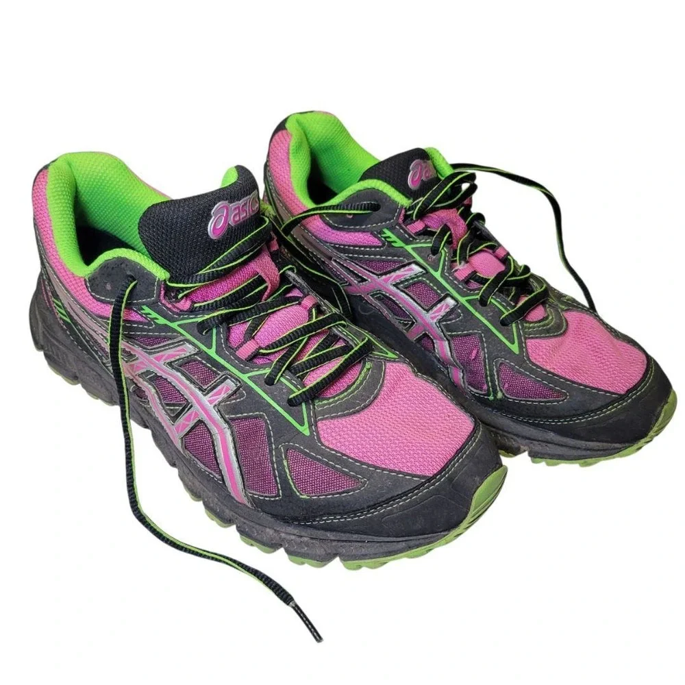 Asics Shoes Basic Walking Athletic‎ Pink Green Gel-Scram 2 Womens US Size 8.5 - Picture 8 of 8
